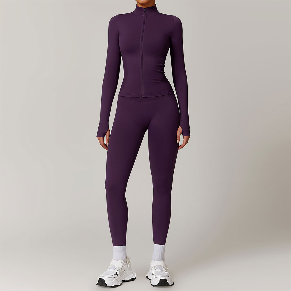 Yoga Fitness Jacket - Setelan olahraga wanita, Set Yoga tanpa