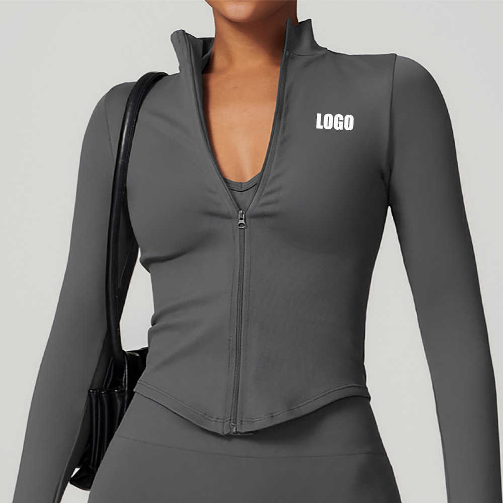 Yoga Fitness Jacket - Jaket yoga lengan panjang wanita, atasan