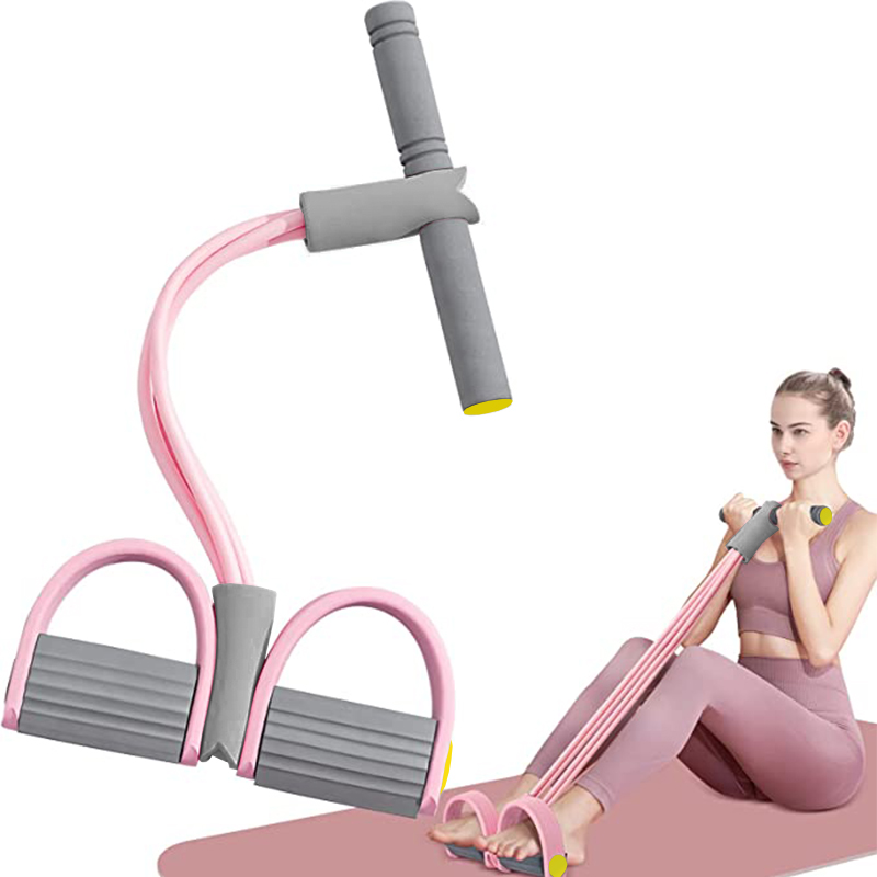 Yoga Pedal Puller Fitness Equipment - Resistance Band 4-Tube Yoga Pedal Puller