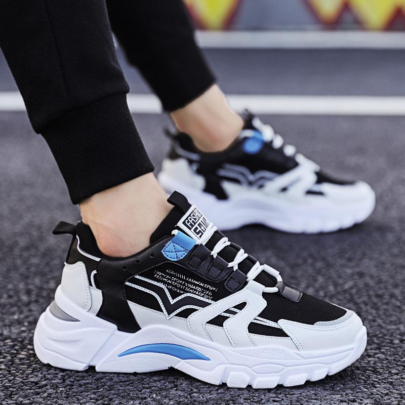 Yoga Fitness Fit Club - Ukuran Besar Chunky Tinggi Pria Sneakers