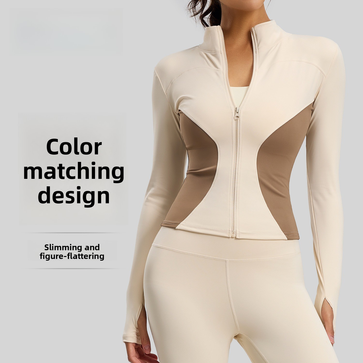 Yoga Fitness Jacket - Jaket Yoga Pelangsing Warna-Warni Wanita Musim