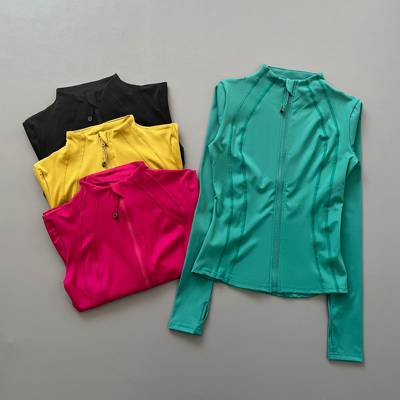 Yoga Fitness Jacket - Jaket Olahraga Wanita Lengan Panjang Resleting