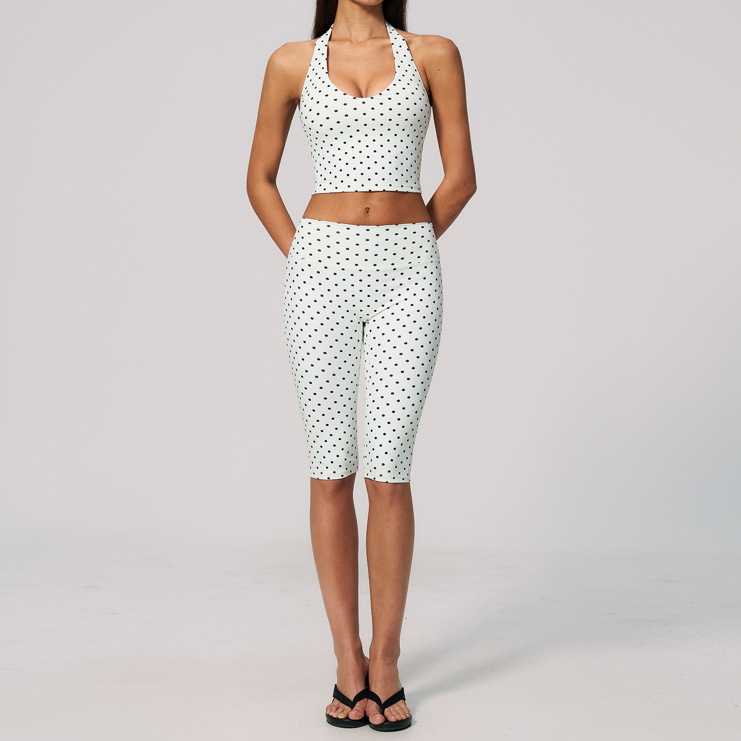 Yoga Fitness Fit Club - STYLISH LADY Setelan Atasan Crop Top