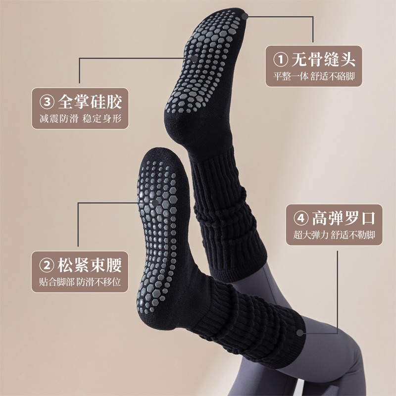 Kaos Kaki Pilates Wanita Katun - Yoga Fitness Gym ulasan dan harga