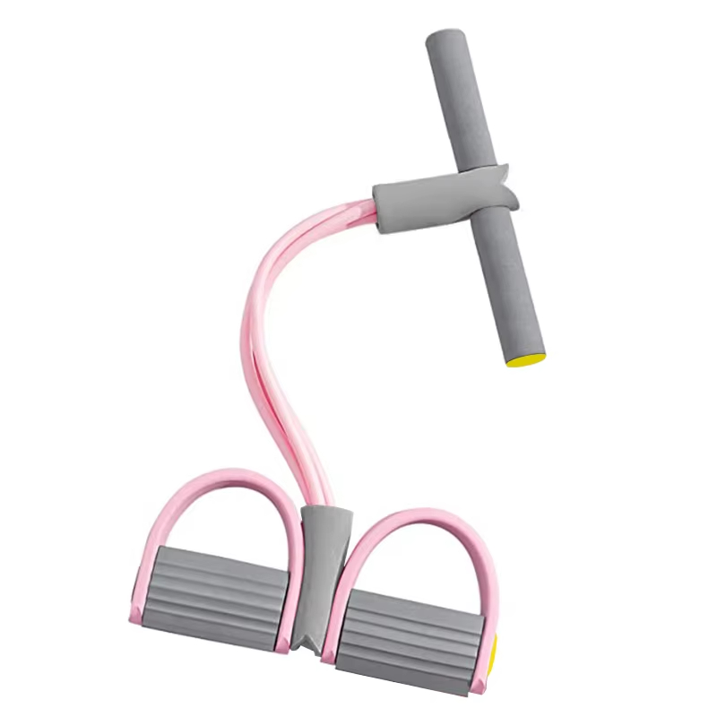 Resistance Band 4-Tube Yoga Pe - Yoga Pedal Puller Fitness Equipment ulasan dan harga