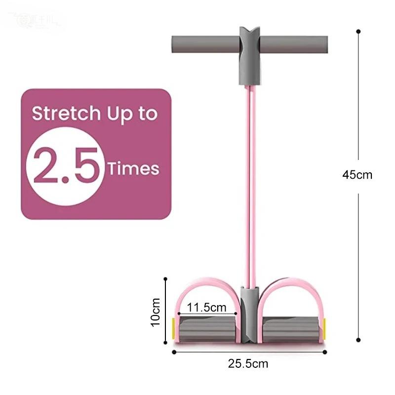 Promo Panas! Resistance Band 4 - Yoga Pedal Puller Fitness Equipment ulasan dan harga