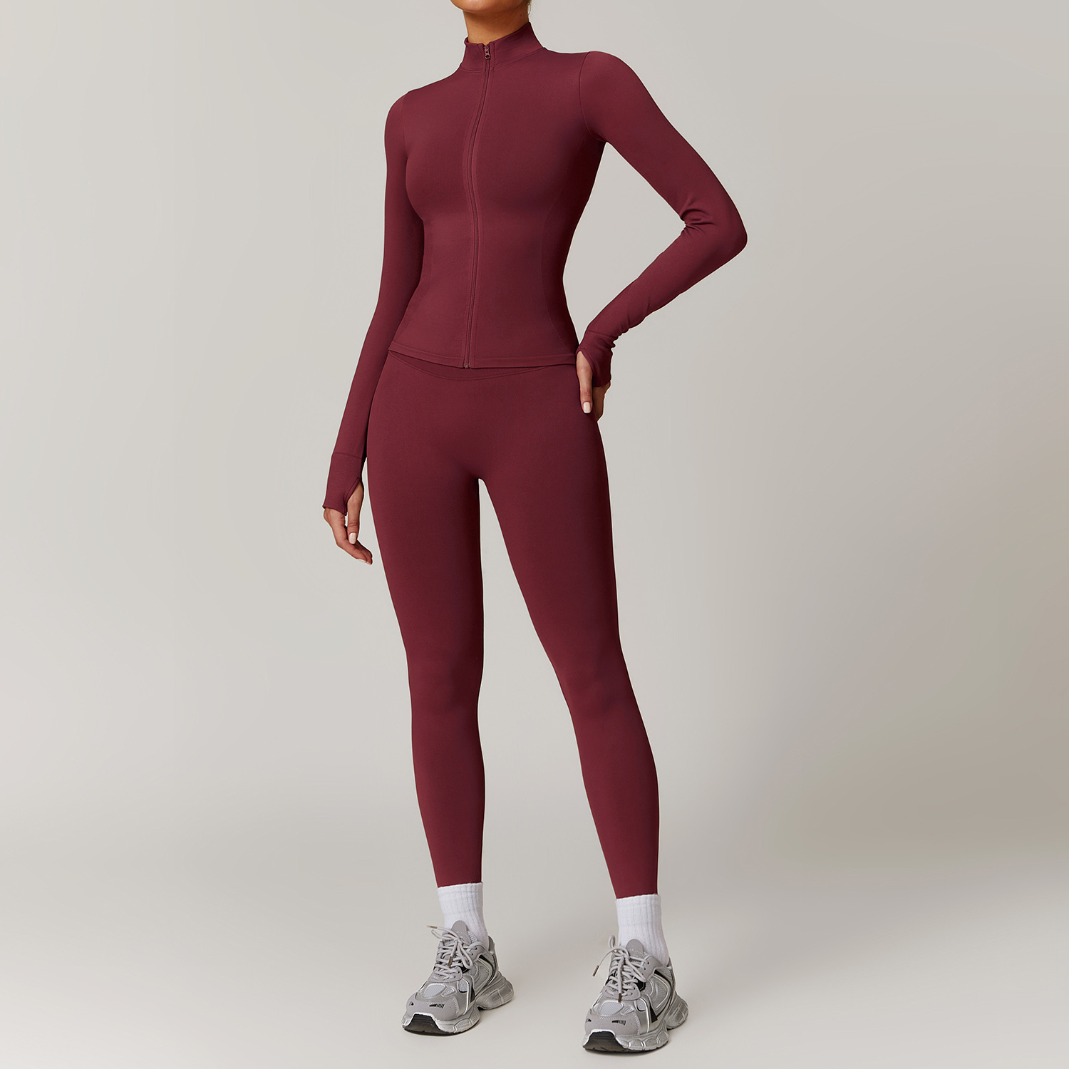 Setelan olahraga wanita, Set Y - Yoga Fitness Jacket ulasan dan harga