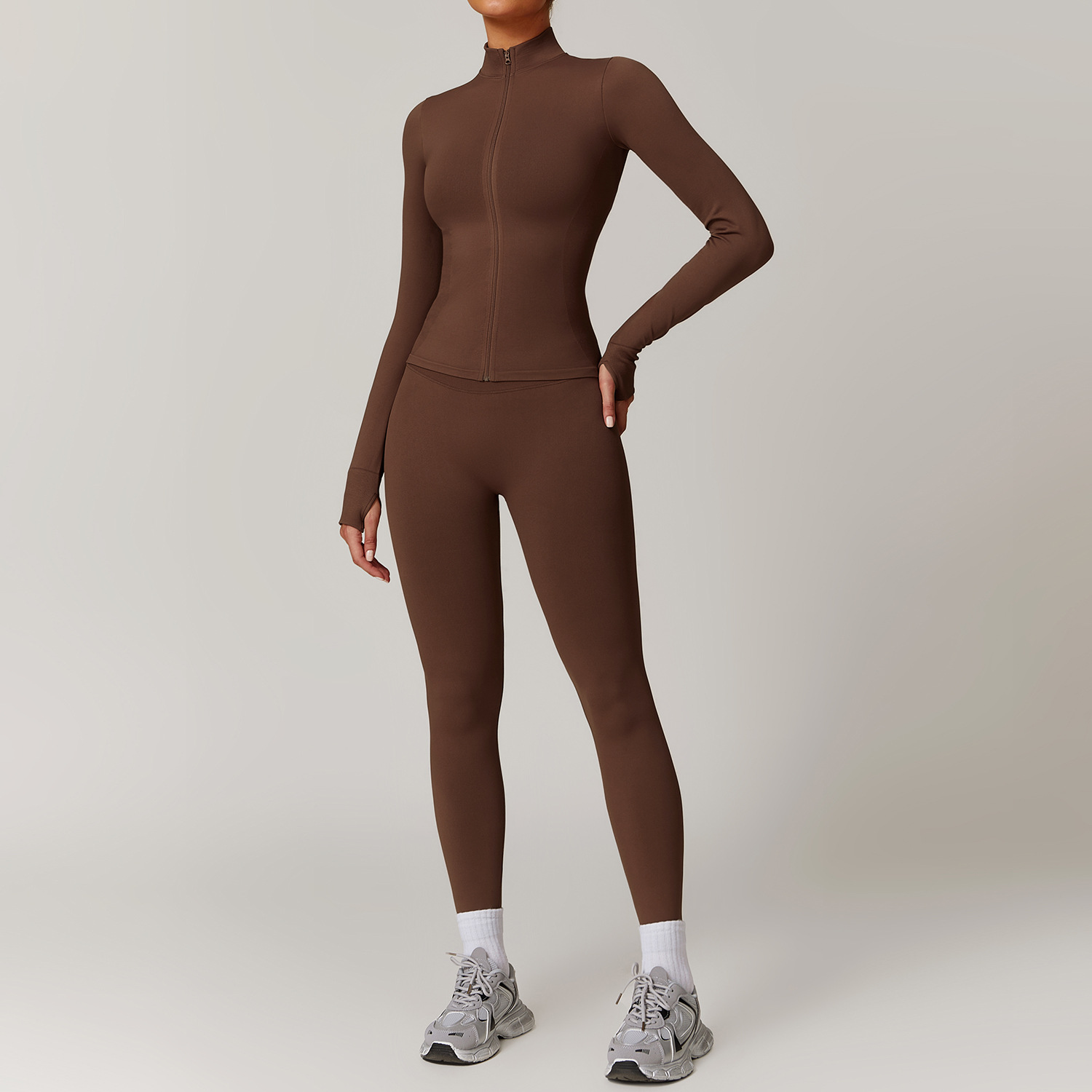 Setelan olahraga wanita, Set Y - Yoga Fitness Jacket ulasan dan harga