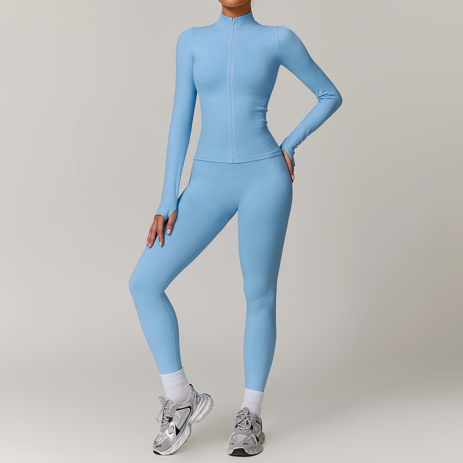 Setelan olahraga wanita, Set Y - Yoga Fitness Jacket ulasan dan harga