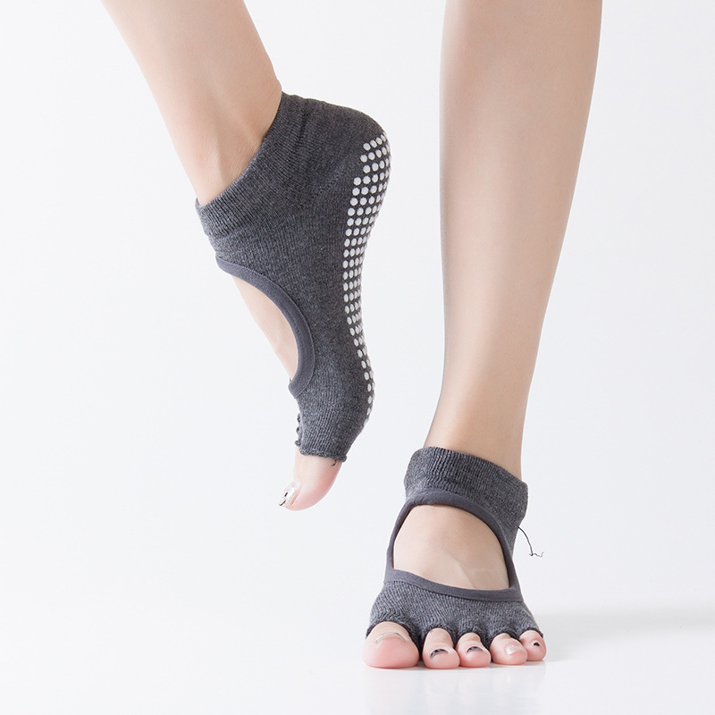 Kaus Kaki Pilates Wanita Lima  - Yoga Fitness Gym ulasan dan harga
