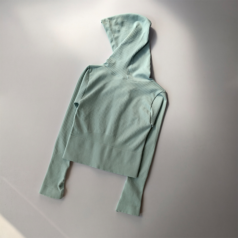 Jaket olahraga ketat bertudung - Yoga Fitness Jacket ulasan dan harga
