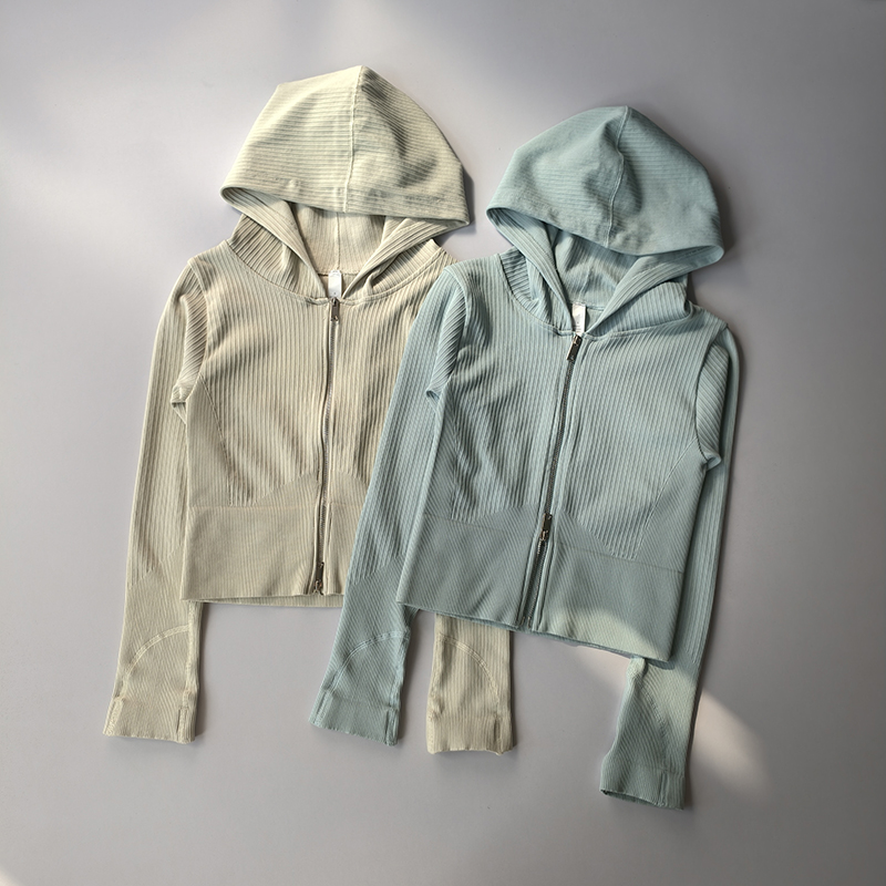 Jaket olahraga ketat bertudung - Yoga Fitness Jacket ulasan dan harga