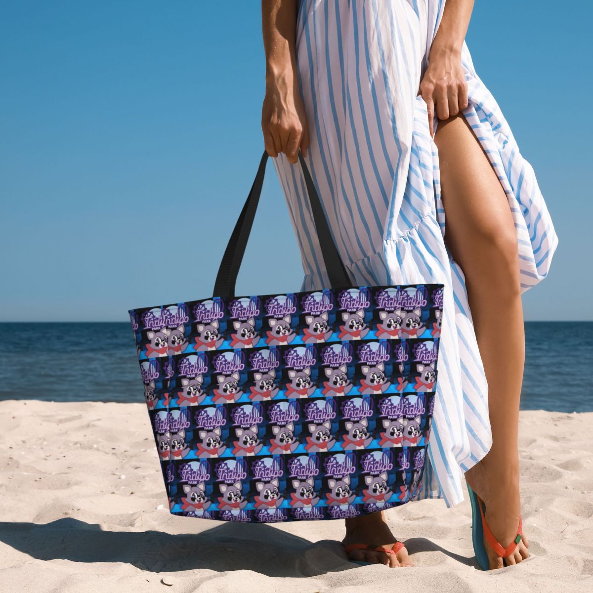Rambley Indigo Park Beach Tote - Yoga Fitness Park ulasan dan harga