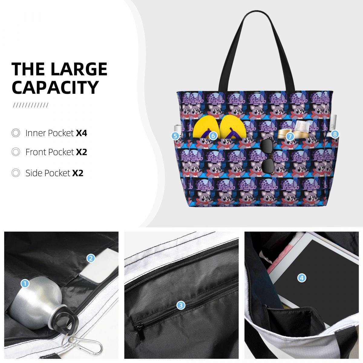Rambley Indigo Park Beach Tote - Yoga Fitness Park ulasan dan harga