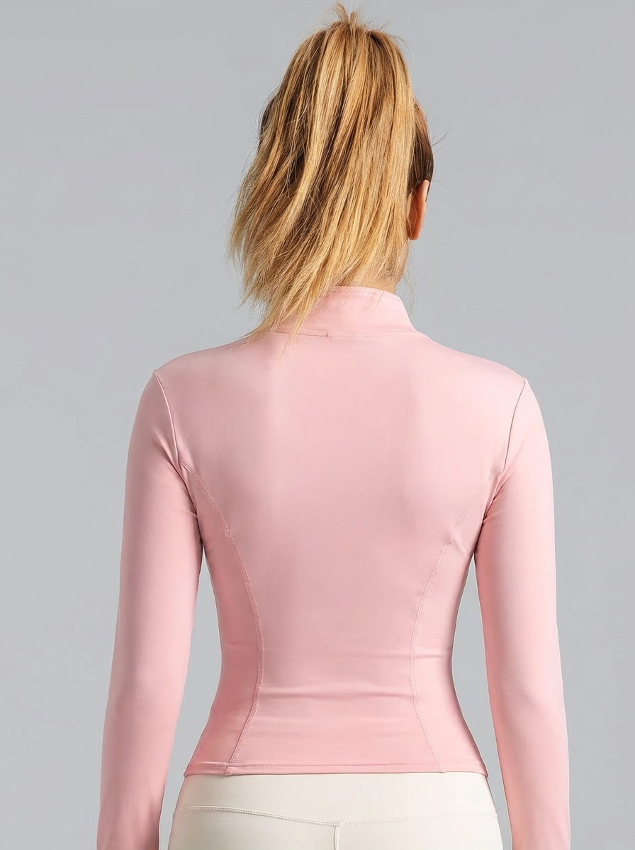 Jaket Yoga Wanita Warna Pink M - Yoga Fitness Gym ulasan dan harga