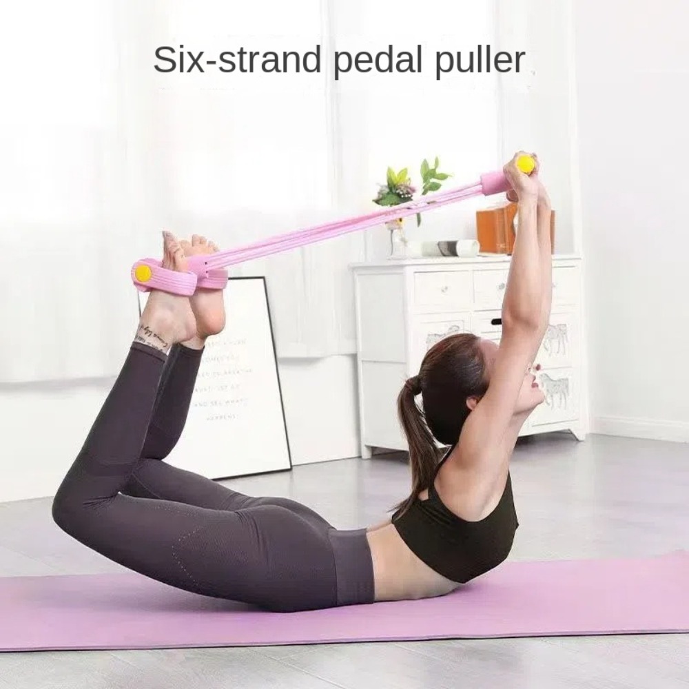 Set Resistance Band 6 Tabung T - Yoga Pedal Puller Fitness Equipment ulasan dan harga