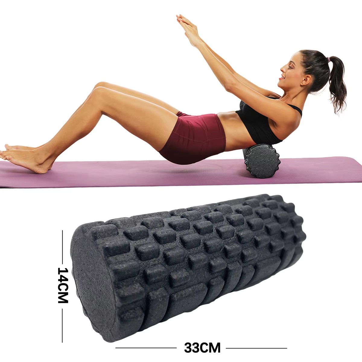 30/33Cm Rol Busa Kebugaran Rol - Foam Roller ulasan dan harga