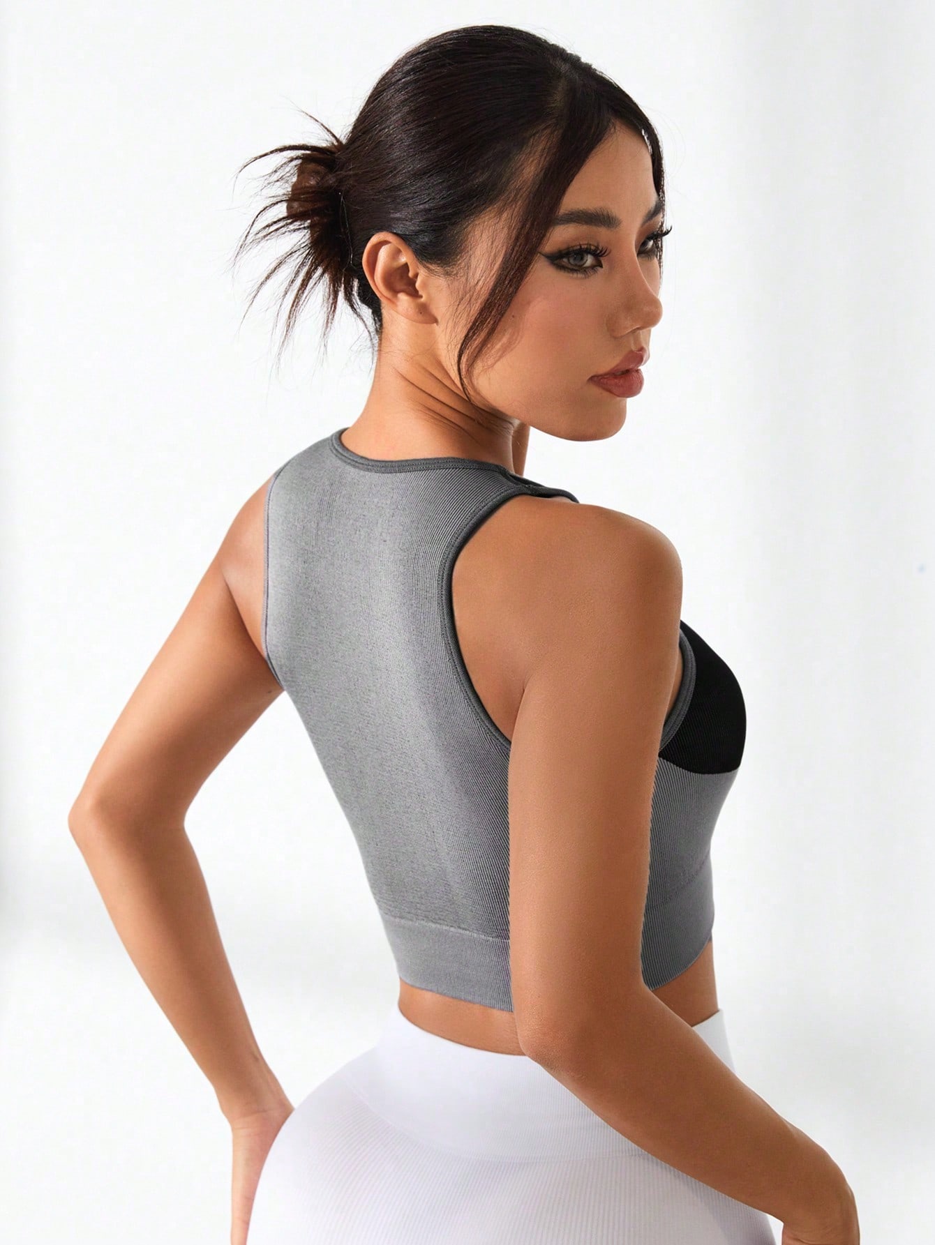 Tank top wanita warna blok, ra - Yoga Blocks ulasan dan harga