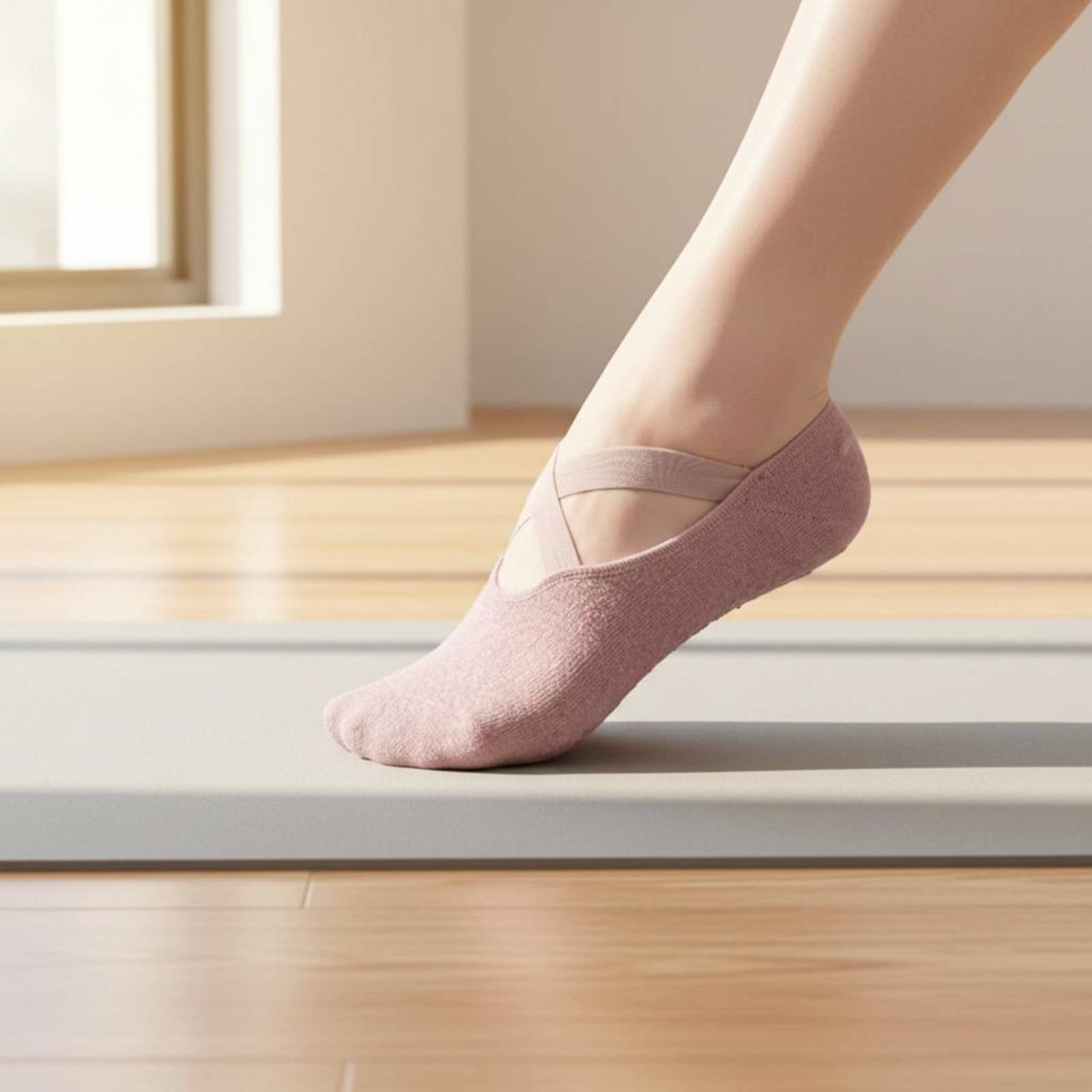 Kaus Kaki Kebugaran Anti Selip - Yoga Fitness Gym ulasan dan harga