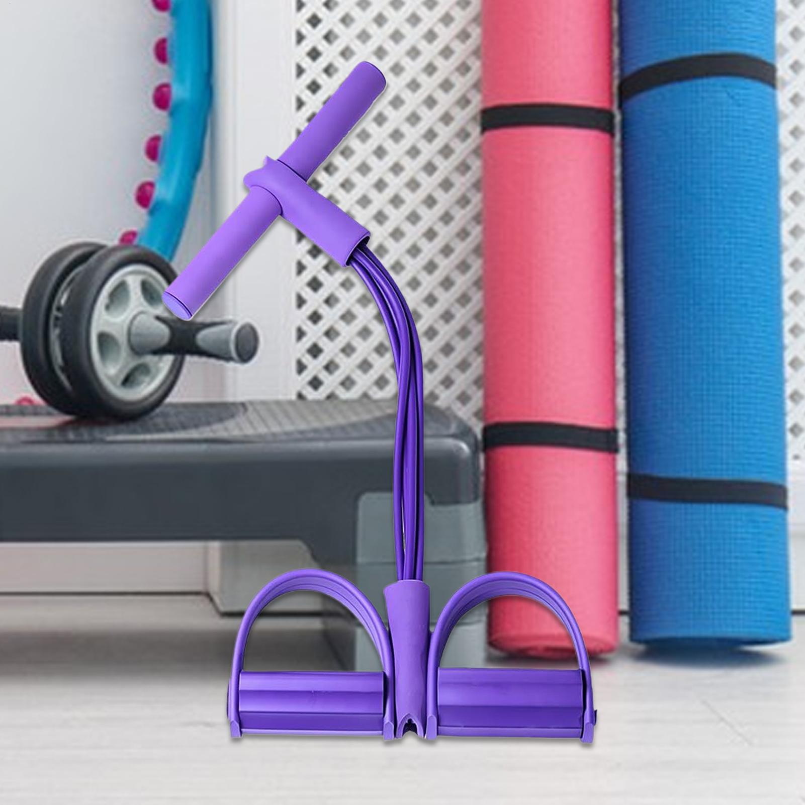 Resistance Band 4-Tube Yoga Pe - Yoga Pedal Puller Fitness Equipment ulasan dan harga