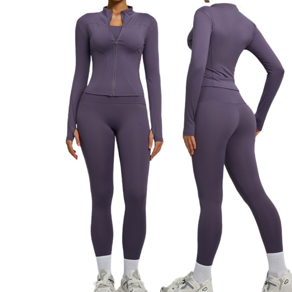 2PCS Setelan Jaket Yoga Wanita - Yoga Fitness Jacket ulasan dan harga