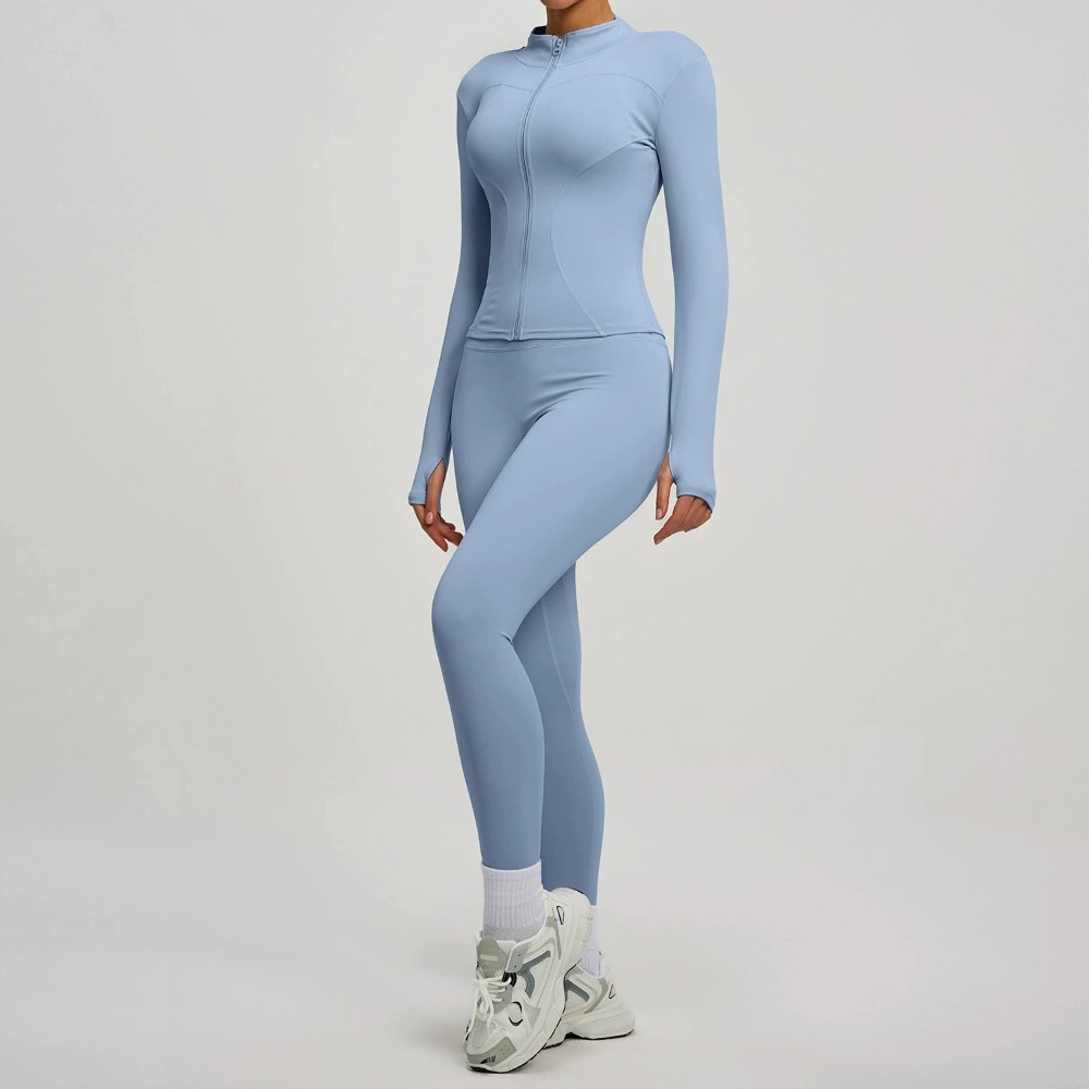 2PCS Setelan Jaket Yoga Wanita - Yoga Fitness Jacket ulasan dan harga